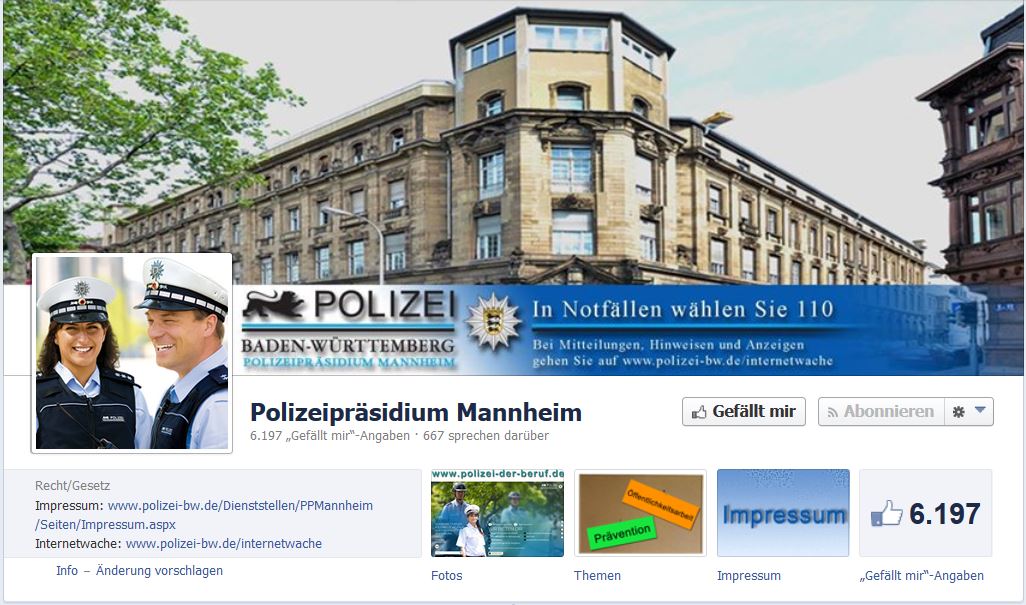 Polizeidirektion Heidelberg  +++Dringend+++  Bitte Polizeipräsidium Mannheim „liken“