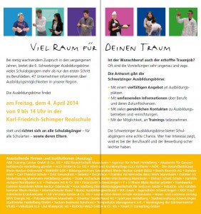 28 - Ausbildungsbörse Flyer