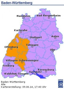 3845 - Unwetterkarte