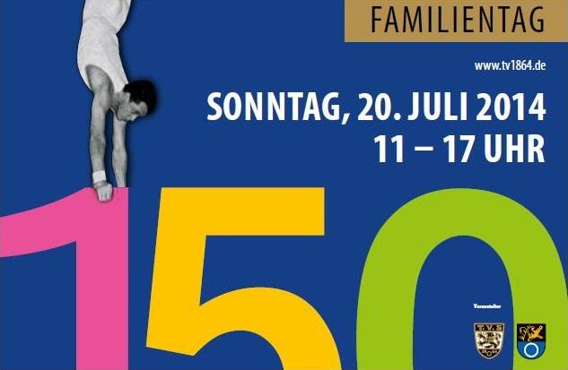 150-jährigen Vereinsjubiläum des TV 1864 </br>Familientag im Karl-Wörn-Haus am 20. Juli