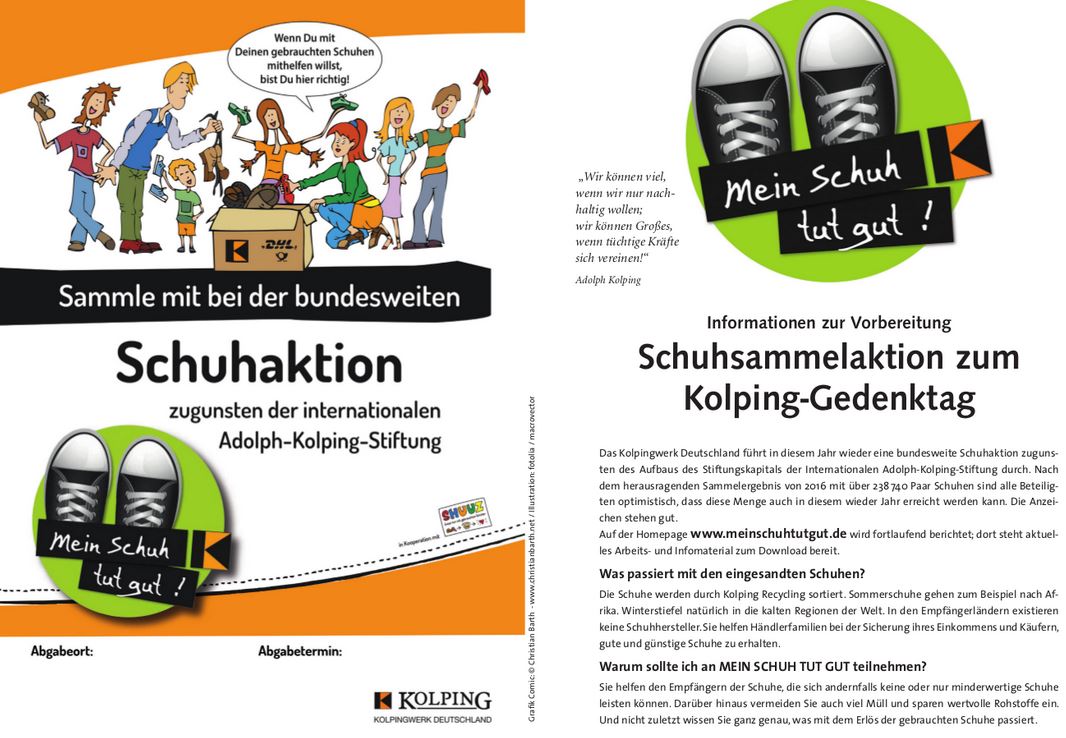 KE: Kolpinggedenktag – Schuhsammelaktion