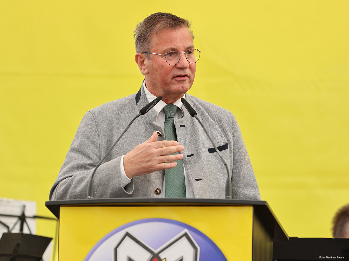 Landwirtschaftsminister Peter Hauk MdL am 25. April 2026 auf dem Maimarkt Mannheim