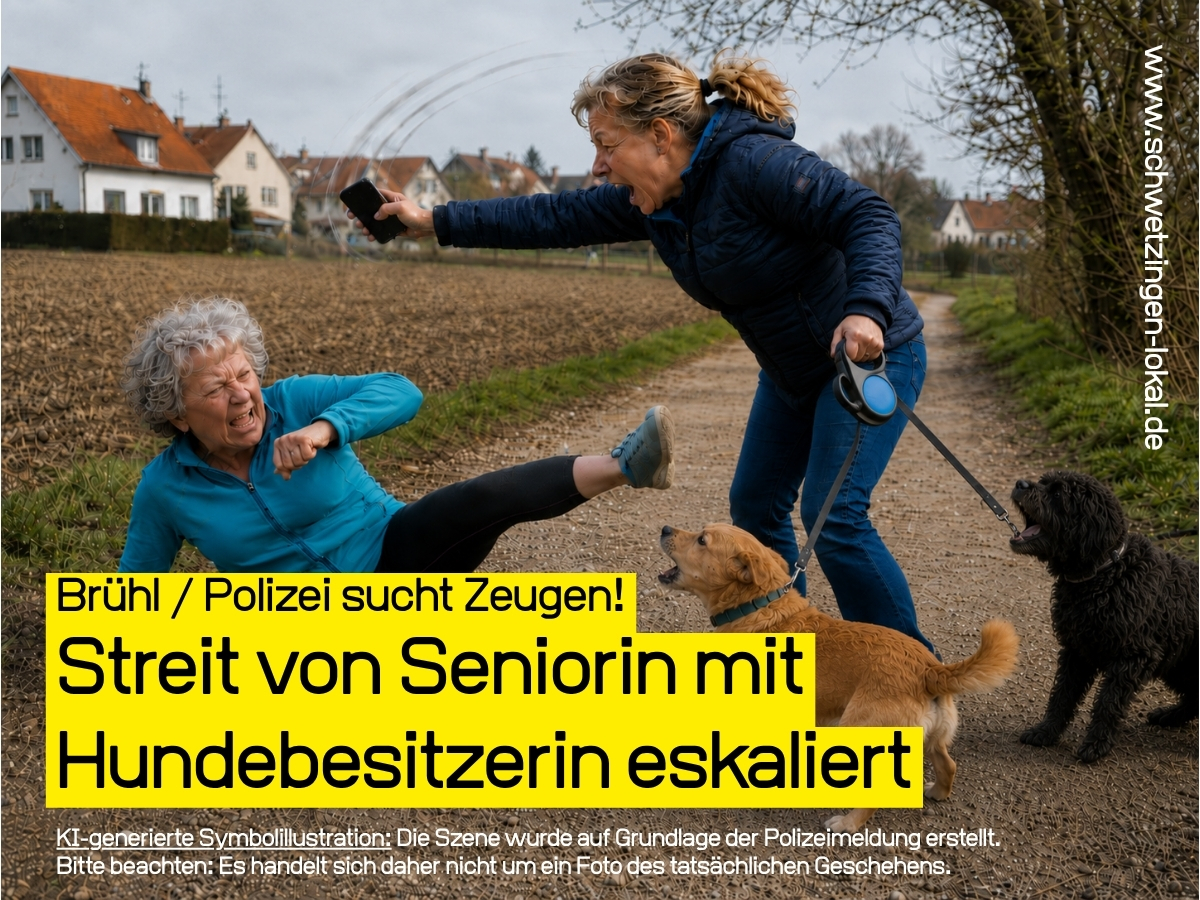 Symbolbild / KI-generierte Illustration: Die Darstellung wurde auf Grundlage der Polizeimeldung erstellt und zeigt kein Originalfoto des Vorfalls.